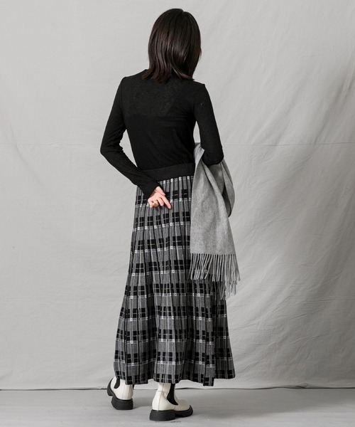 「Torrazzo Donna」 ニットスカート FREE グレー レディース_画像4