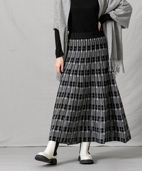「Torrazzo Donna」 ニットスカート FREE グレー レディース_画像5