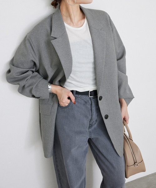 SLOBE IENA（スローブイエナ） テーラードジャケット FREE グレー