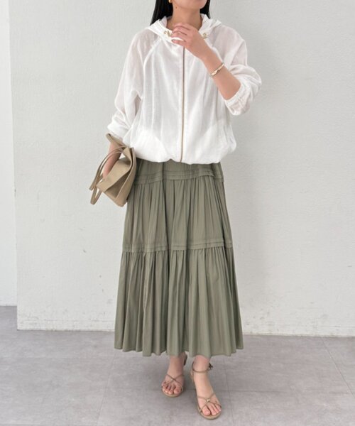 Loungedress（ラウンジドレス） パーカー シアーZIPパーカー