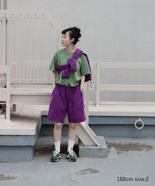 「ARCH & LINE」 ナイロンブルゾン 3 パープル レディース_画像9