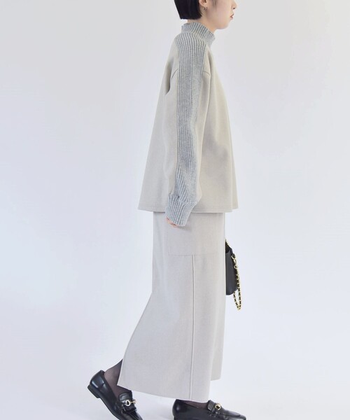 「quaranciel」 長袖カットソー ONE SIZE ネイビー レディース_画像4