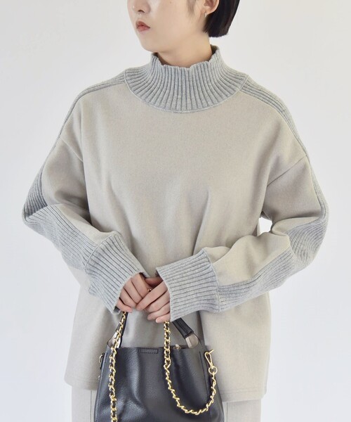 「quaranciel」 長袖カットソー ONE SIZE ネイビー レディース_画像6