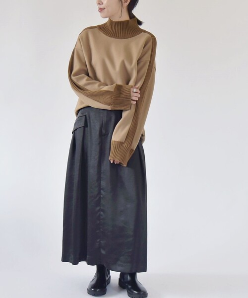 「quaranciel」 長袖カットソー ONE SIZE ネイビー レディース_画像9