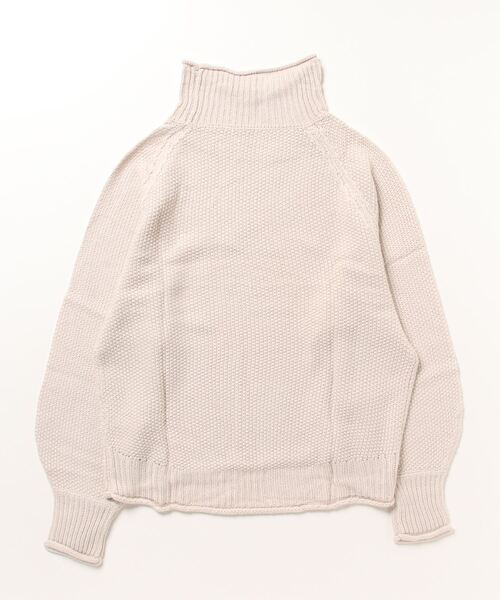 「atONE」 「LARU」長袖ニット - モカ レディース_画像2