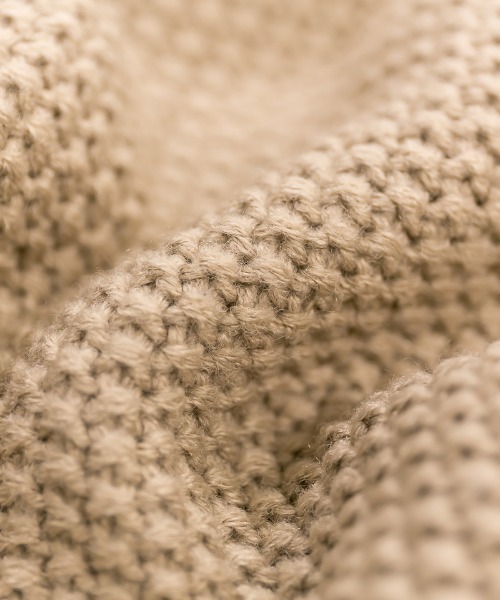 「atONE」 「LARU」長袖ニット - モカ レディース_画像9