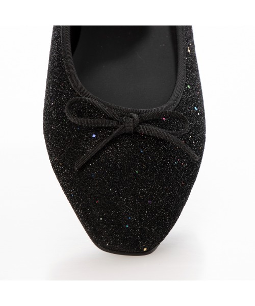 「EVOL」 フラットパンプス 25.0cm ブラック レディース_画像6