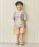 ブラウス シャツ 「リンク」ストライプ・チェッ...の詳細画像1
