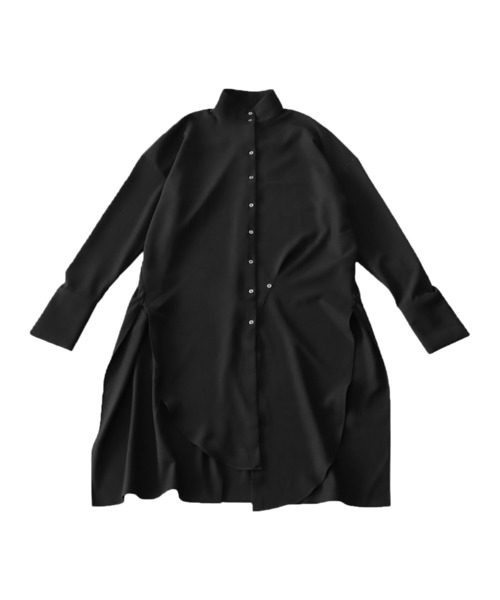 「antiqua」 長袖ワンピース ONESIZE ブラック レディースの画像