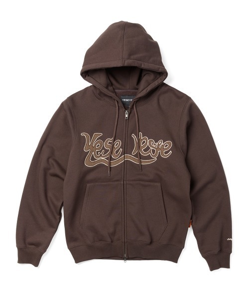 YESEYESEEフード付き ジップアップパーカー M さらに100円引き◇YESEYESEE◇Y.E.S Painted Zip-up Hoodie (YESEYESEE