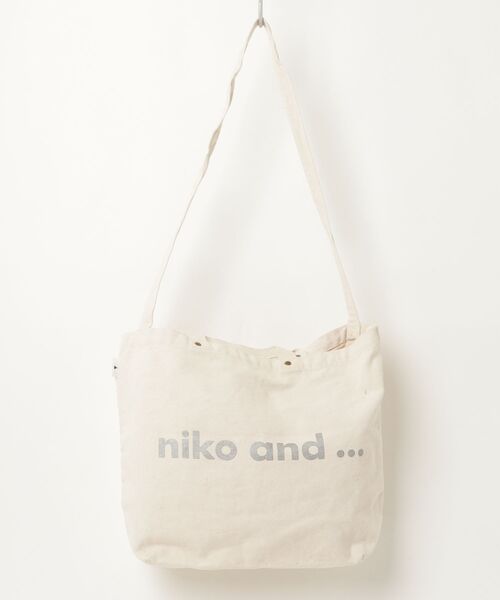 niko and…（ニコアンド） ワンポイントトートバッグ - ホワイト