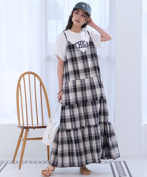 THE CRAFT CREW PRODUCTS ワンピース 夏 インドコットン ティアード