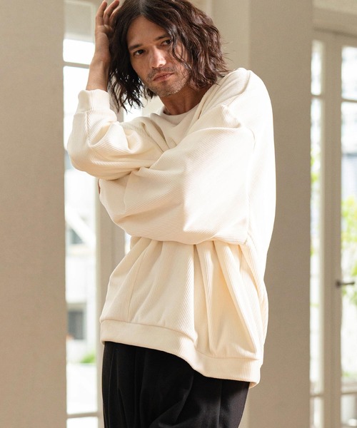 「CAMBIO」 長袖Tシャツ M ホワイト メンズの画像