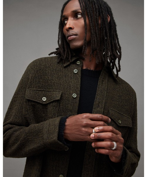 「ALLSAINTS」 長袖シャツ S グリーン系その他 メンズ_画像4