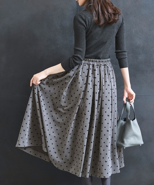 「RUIRUE BOUTIQUE」 プリーツスカート M グレー レディース_画像3