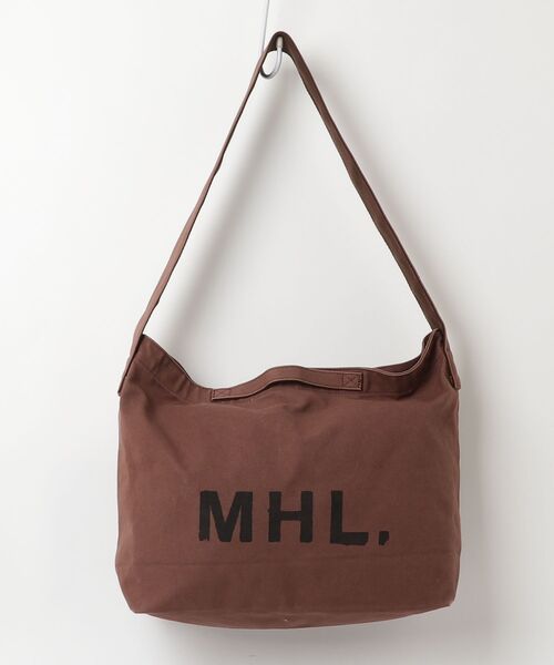 MHL. ロゴ ショルダーバッグ　ブラウン MHL.（エムエイチエル） ショルダーバッグ - ブラウン レディース