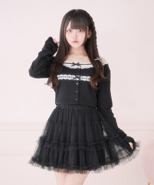 新品タグ付き ダーリッチ ボンディングスウェットベアアンサンブル ブラック F Darich（ダーリッチ） アンサンブル ボンディングスウェットベア