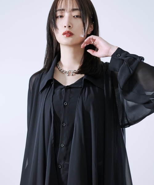 「Ellno Loset」 長袖シャツ SMALL オフホワイト メンズ_画像3