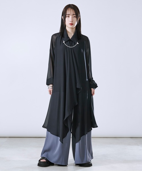 「Ellno Loset」 長袖シャツ SMALL オフホワイト メンズ_画像4
