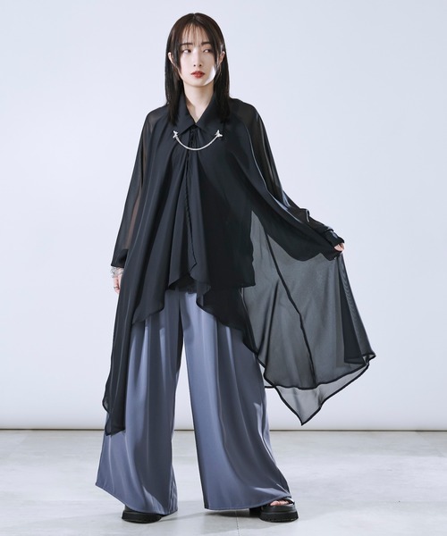 「Ellno Loset」 長袖シャツ SMALL オフホワイト メンズ_画像5