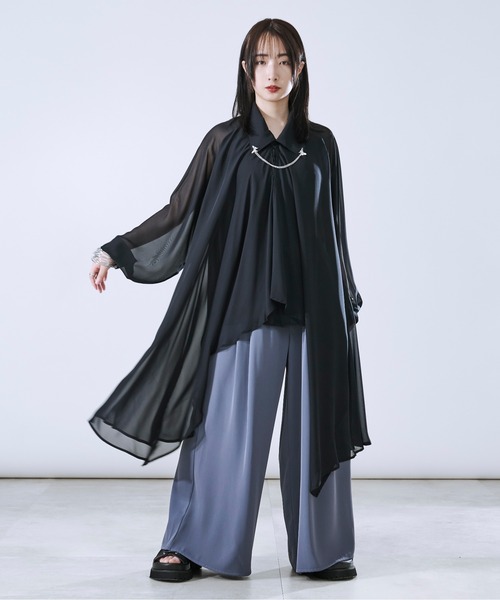 「Ellno Loset」 長袖シャツ SMALL オフホワイト メンズ_画像7
