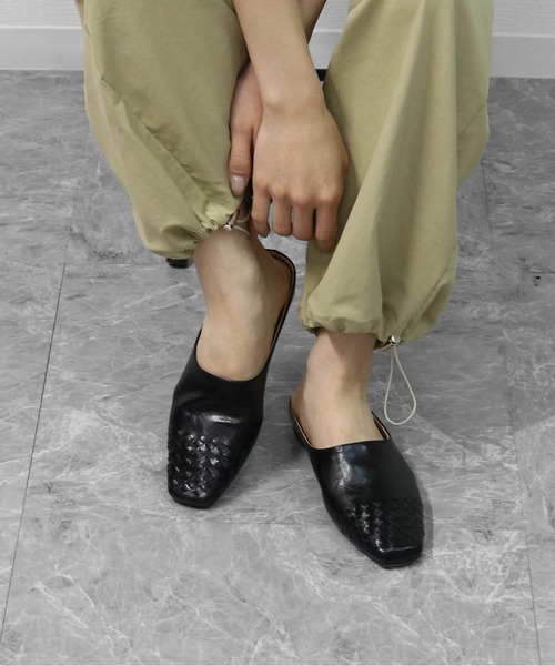 THE CELL. サンダル メッシュトゥ フラット バブーシュサンダル MESH 