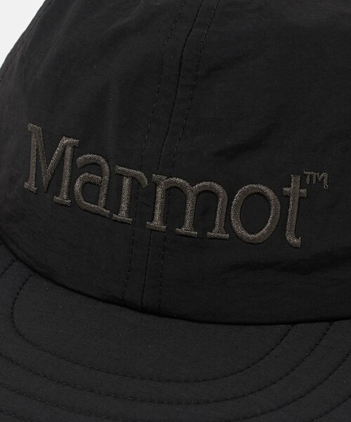 Marmot ロングビル キャップ ブラック 黒 Marmot（マーモット） キャップ 帽子 「別注」「Marmot」ロングビル 帽子