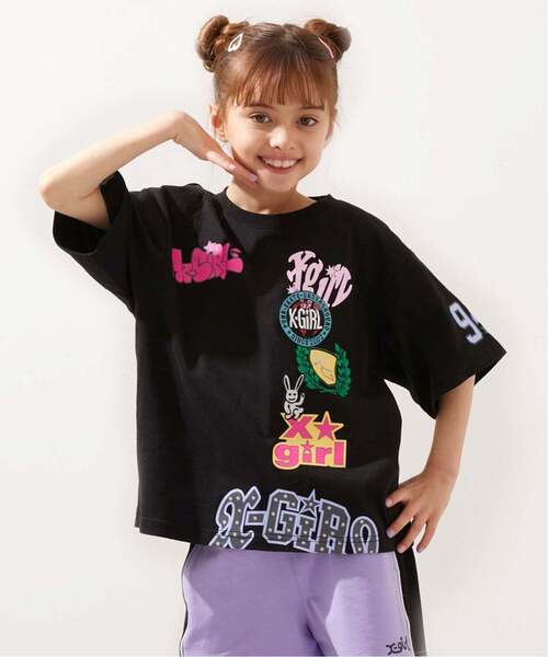 X-girl Stages（エックスガールステージス） tシャツ 「接触冷感」MIX