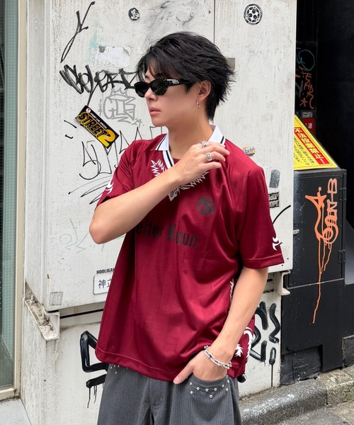 ADAMASTE tシャツ Western Soccer Game T-shirt - ウエスタンサッカー
