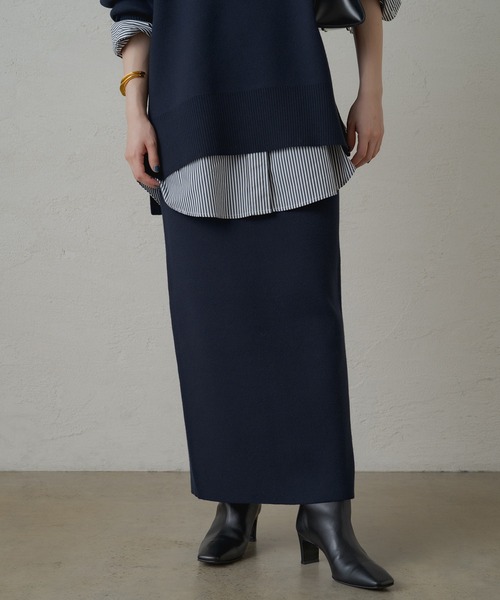 「LOUNGEDRESS」 ニットスカート FREE ベージュ レディース_画像2