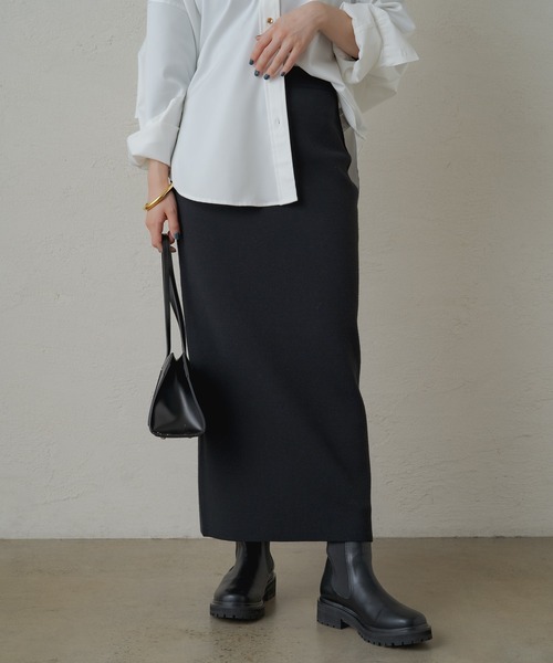 「LOUNGEDRESS」 ニットスカート FREE ベージュ レディース_画像4