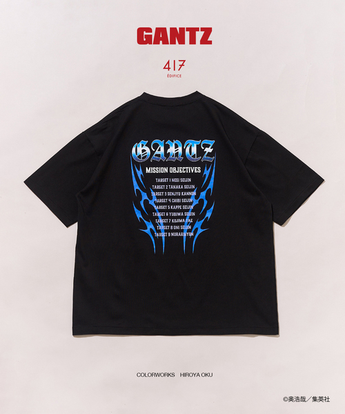 417 EDIFICE（フォーワンセブンエディフィス） tシャツ GANTZ / ガンツ
