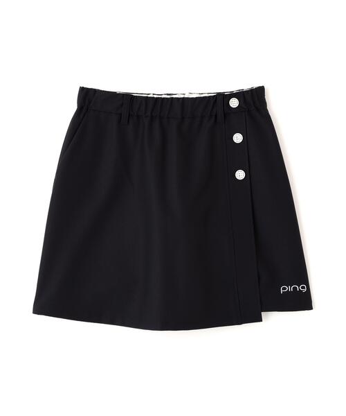新品タグ付き セットアップ PING ピン スカート 半袖シャツ ブラック S PING（ピン） uvカット パンツ 「PING APPAREL」ストレッチドビー