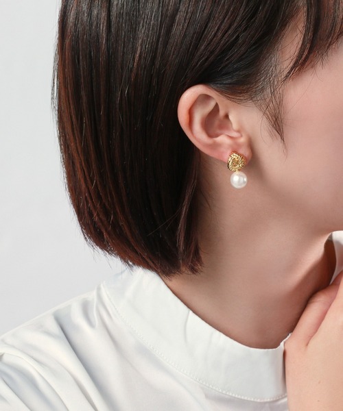 「VENDOME BOUTIQUE」 イヤリング（両耳用） ONE SIZE イエローゴールド レディース_画像4