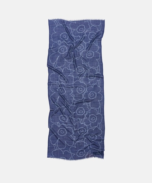 marimekko 花柄 ストール ネイビー ブルー marimekko（マリメッコ） ストール マフラー Fiore Piirto Unikko