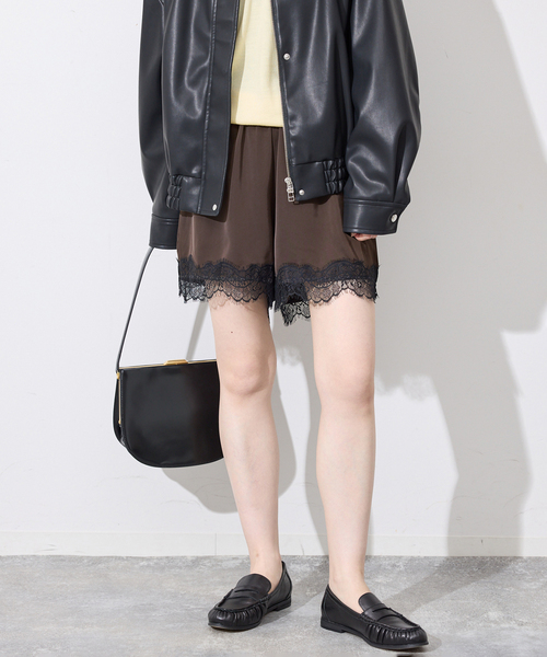 SLOBE IENA（スローブイエナ） パンツ 「セットアップ対応可/」サテン