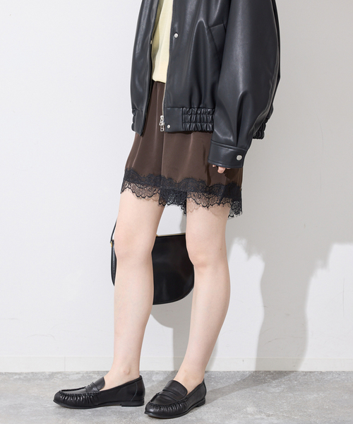 SLOBE IENA（スローブイエナ） パンツ 「セットアップ対応可/」サテン