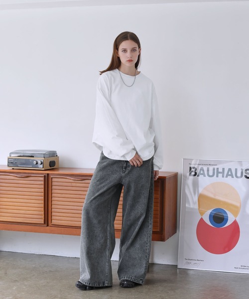 「ROCHEM」 長袖Tシャツ X-SMALL グレー メンズ_画像6