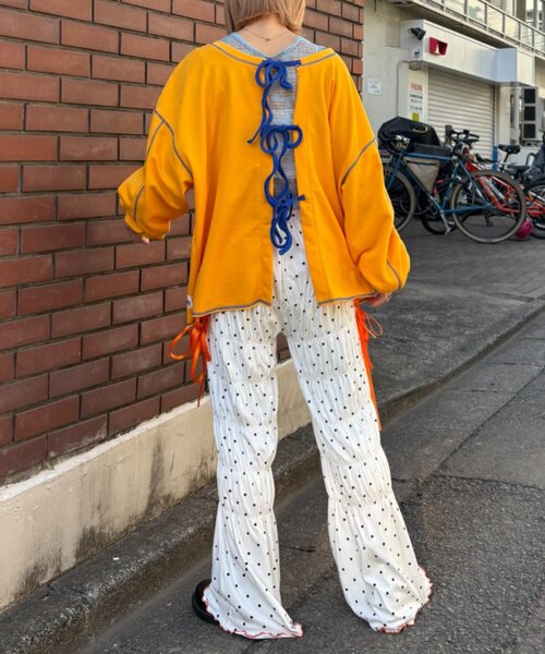「HELLO.SANFRANCISCO」 イージーパンツ MEDIUM ブラック レディース_画像9