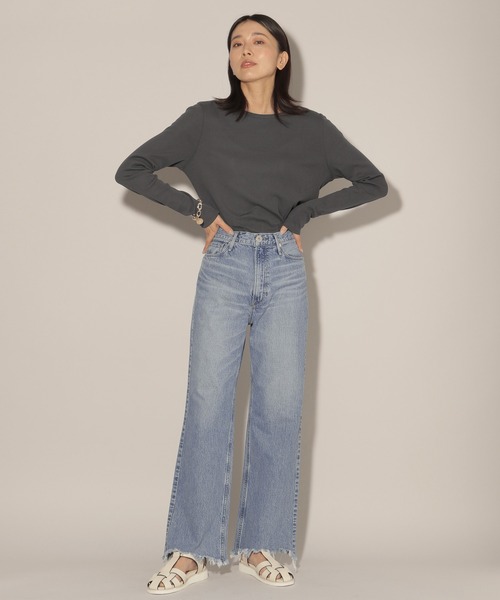 「upperhights」 デニムパンツ 1 インディゴブルー レディース_画像2