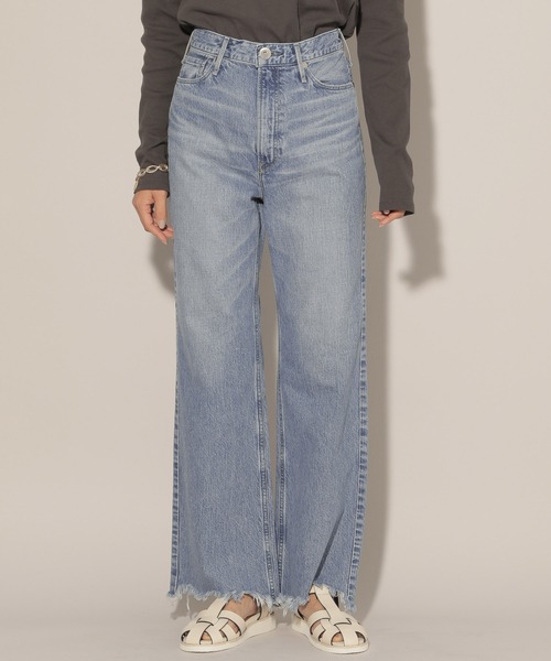 「upperhights」 デニムパンツ 1 インディゴブルー レディース_画像4