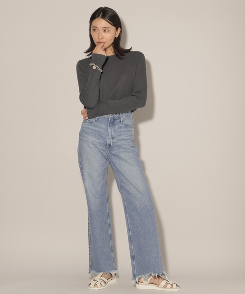 「upperhights」 デニムパンツ 1 インディゴブルー レディース_画像6