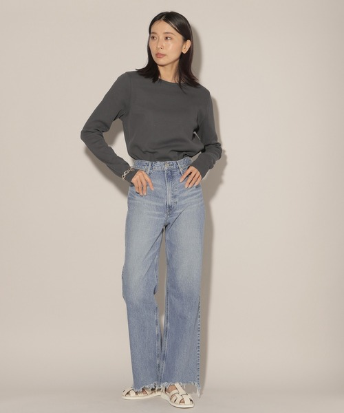 「upperhights」 デニムパンツ 1 インディゴブルー レディース_画像7