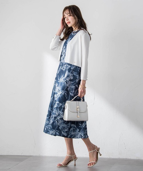 「Viaggio Blu」 ノースリーブワンピース 2 ネイビー レディース_画像7