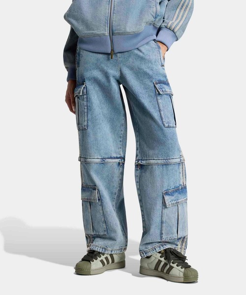  originals アディダス デニム セットアップ パンツ M adidas（アディダス） ワイドパンツ ジーンズ デニム デニムパンツ