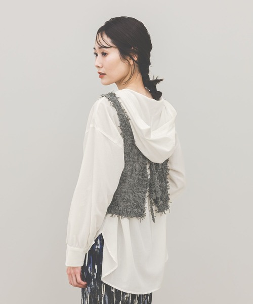 「GLOBAL WORK」 長袖ブラウス LARGE ブラウン系その他 レディース_画像6