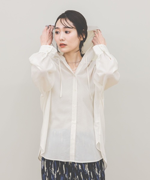 「GLOBAL WORK」 長袖ブラウス LARGE ブラウン系その他 レディース_画像8