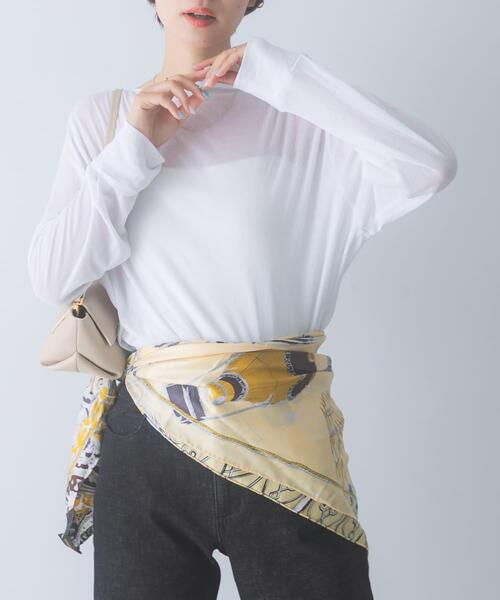PORTER CLASSIC｜スーピマコットンのボートネックカットソー（XL） tシャツ スーピマコットンボートネックTEE レディース : ZOZOTOWN