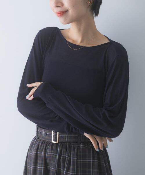 PORTER CLASSIC｜スーピマコットンのボートネックカットソー（XL） tシャツ スーピマコットンボートネックTEE レディース : ZOZOTOWN