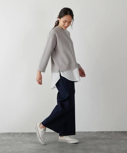 「MELROSE claire」 長袖カットソー FREE グレー レディース_画像2